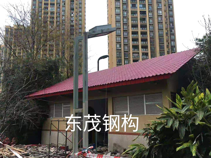 重慶沙坪壩大學(xué)城彩鋼棚工程